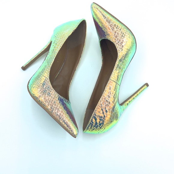 Shoe Republic LA Holographic Stilettos Size 8 - Picture 3 of 8